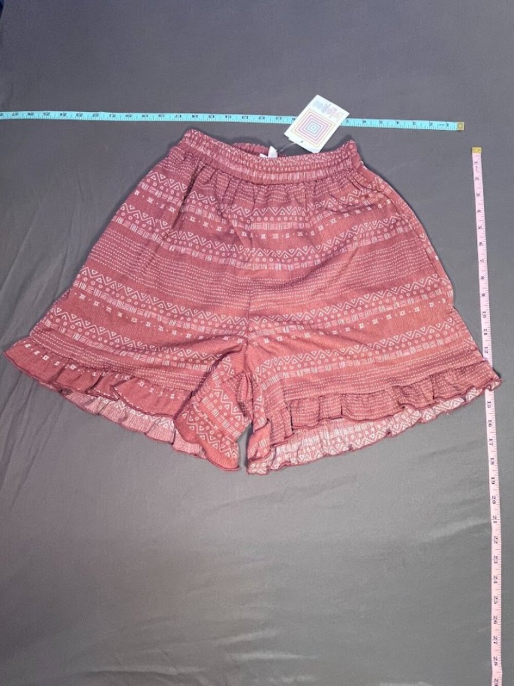 NEW Womens Lularoe Jude Ruffle Hem Shorts Size XXS